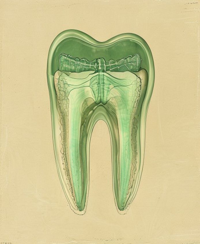 Tooth cross-section anatomy